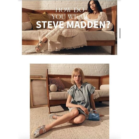 STEVE MADDEN Women's Kimmie Wedge Sandal Blu Snake Size 8 Cork Platform NEW - Picture 6 of 9